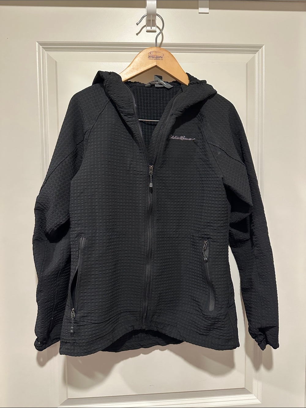 Eddie Bauer Black Hooded Performance Jacket